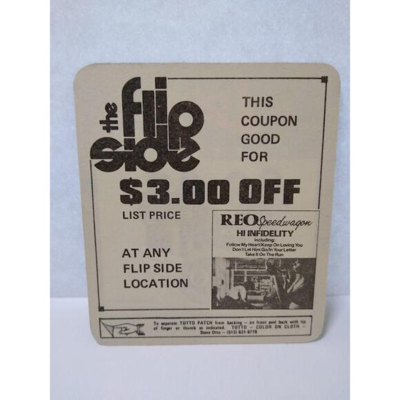 Reo Speedwagon Hi Infidelity 1981 World Tour Cloth Backstage Pass Band Photo - Picture 2 of 3